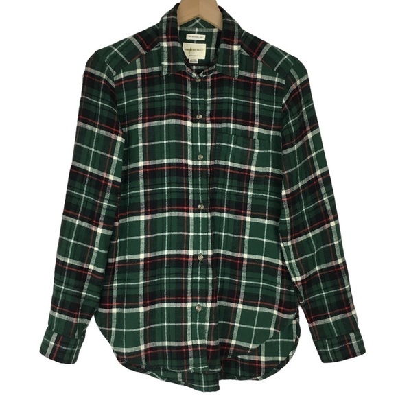 AMERICAN EAGLE Boyfriend Fit Flannel Shirt Plaid Ahh-amazingly Soft Size Small - Picture 1 of 11